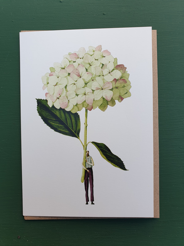 Laura Stoddart Hydrangea Card Sally Bourne INteriors London Muswell Hill London N10 Greetings Card
